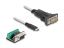 DeLock Adapter USB 2.0 Type-C to 1 x Serial RS-422/485 male with 6 pin terminal block 5V 2m