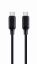 Gembird 100 W Type-C Power Delivery (PD) charging & data cable, 1.5 m Black