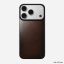 Nomad Magnetic Leather Back (Horween) for iPhone 18 Pro/17 Pro Rustic Brown