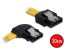 DeLock SATA left/straight metal yellow kábel 30cm