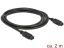 DeLock FireWire 9 pin male > 9 pin male 2m Cable Black