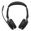 Jabra Evolve3 65 UC Stereo Link 390c Wireless Bluetooth Headset + Stand Black