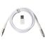 Keychron Double-Sleeved Geek 8K USB-C -> USB-C M/M adatkábel 1m fehér +USB-A adapter