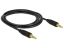 DeLock Stereo Jack Cable 3.5 mm 3 pin male > male 2m Black