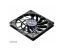 Ventilátor Akasa Slimline PWM 8cm Fekete