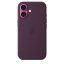Apple iPhone 16 Silicone Case with MagSafe Plum