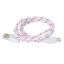 Platinet Omega Fabric Braided microUSB to USB Cable 1m White