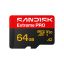 Sandisk 64GB microSDXC Extreme Pro UHS-I V30 A2 adapter nélkül