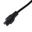 Akyga AK-NB-01A Cloverleaf Power cable 1,5m Black
