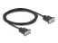 DeLock RS-232 Cable Serial D-Sub9 female to female with narrow plug housing 2m Black