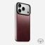 Nomad Magnetic Leather Back (Horween) for iPhone 18 Pro/17 Pro Burgundy