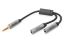 Digitus DB-510310-002-S Audio Splitter 3.5mm jack to 2x3.5 mm socket Black