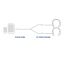 ACT High Quality audio splitter cable 3.5 mm jack male - 2x female