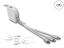 DeLock USB Type-C 3 in 1 Retractable Charging Cable for Lightning/Micro USB/USB Type-C White