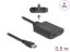 DeLock HDMI to 2xHDMI male/male adapter cable 0,5m Black