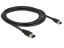 DeLock FireWire 6pin male > 6pin male 2m Black Cable