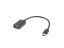 Lanberg USB-C to USB-A male/famale adapter cable Black