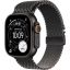 Apple Watch Ultra 3 Cellular 49mm Black Titanium Case with Black Titanium Milanese Loop Small