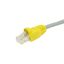 ACT RJ45 boot for 6.5 mm cable 25db Yellow