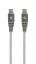 Gembird CC-USB2B-CMCM100-1.5M 100W Type-C Power Delivery (PD) Premium Charging & Data cable 1,5m Grey