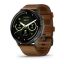 Garmin Venu 4 45mm Slate with Brown Leather Band