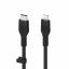 Belkin BOOST CHARGE Silicone cable USB-C to Lightning - 2M - Black