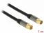 DeLock Antenna Cable IEC Plug > IEC Jack RG-6/U 1m Black