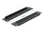 DeLock 10″ Cable Management Brush Strip 1U Black