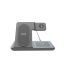 Gembird 3-in-1 foldable wireless charger stand 15W for Samsung watch Black