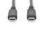Digitus USB 4.0 Type-C connection cable 1m Black
