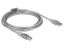 DeLock USB2.0 Type-A male > USB2.0 Type-B male 3m cable Transparent