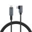 Logilink USB 2.0 Type-C cable C/M 90° to USB-C/M E-mark PD 1m Black