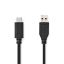 Nedis USB 3.2 Gen 2 USB-A Male to USB-C Male USB Cable 1m Black
