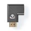 Nedis HDMI Adapter Angled Right Gun Metal Grey