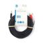 Nedis 3.5mm Male to 2x RCA Male Stereo Audio Cable 15m Black