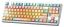 Aula F87 Pro V2 Gasket Gaming Wireless Bluetooth Mechanical Keyboard White/Orange US