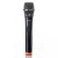 Lenco MCW-011BK wireless Microphone with 6,3mm battery powered receiver Black