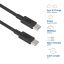 ACT USB 2.0 60W charging/data cable USB-C to USB-C 2m Black