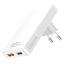 Logilink extra slim USB-A, USB-C 65W adapter White