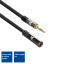 ACT High Quality audio extension cable 3.5 mm stereo jack male to female 5m Black