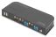 Digitus KVM Switch 2-Port 4K60Hz 2 x DP in 1 x DP/HDMI out Black