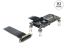 DeLock PCI Express 3.0 x4 to M.2 Key M Adapter with fan and cable 10cm