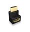 Raidsonic IcyBox IB-CB009-1 2xHDMI angle adapters Black