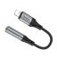 Hoco LS36A Lightning - 3,5mm jack Audio adapter Black