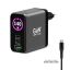Port Designs GaN² wall charger 140W PD 3.1 OLED screen with 2M USB-C cable