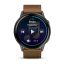 Garmin Venu 4 45mm Slate with Brown Leather Band