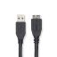 Nedis USB-A Male to USB Micro-B Male cable 0,5m Black