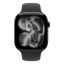 Apple Watch S11 GPS 46mm Jet Black Aluminium Case with Black Sport Band - S/M