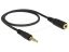 DeLock Extension Cable Stereo Jack 3.5 mm 5 pin male to female 0,5m black