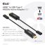 Club3D HDMI to USB Type-C adapter cable Black